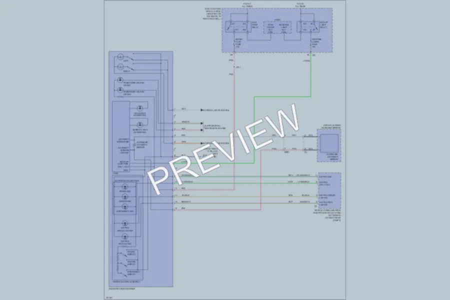 2012 Chevrolet Corvette Power Mirrors wiring diagram preview