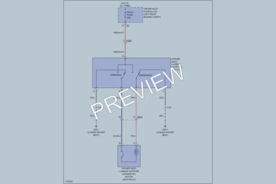 2012 Chevrolet Equinox Power Seats wiring diagram preview