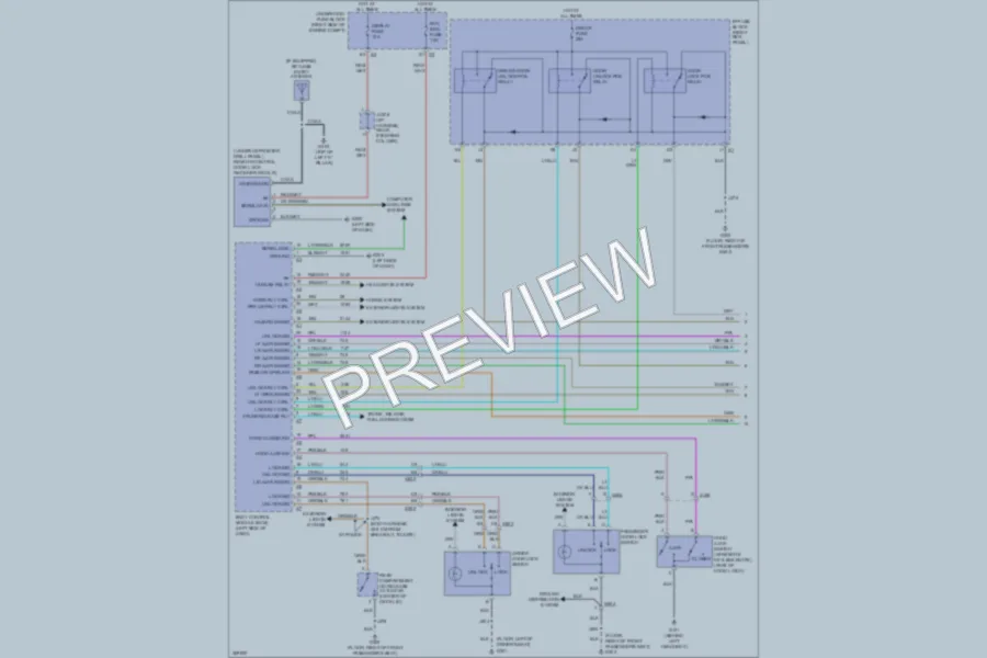 2012 Chevrolet Impala Power Door Locks wiring diagram preview