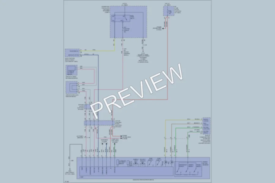 2012 Chevrolet K1500Suburban Power Mirrors wiring diagram preview