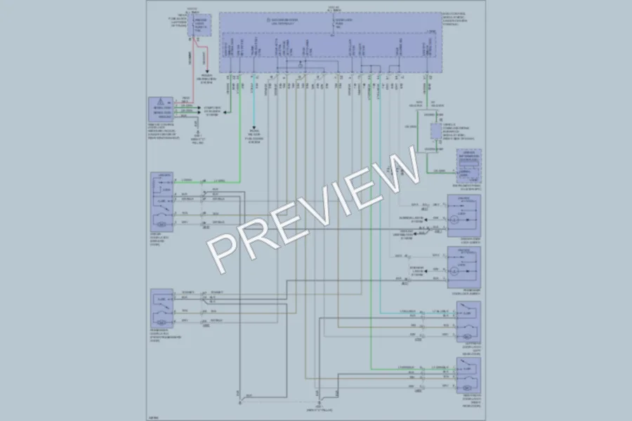 2012 Chevrolet Malibu Power Door Locks wiring diagram preview