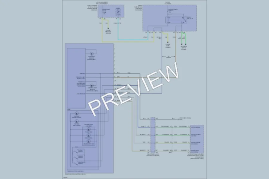 2012 Chevrolet Malibu Power Mirrors wiring diagram preview
