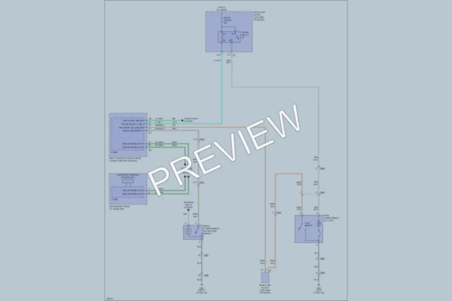 2012 Chevrolet Malibu Trunk Tailgate Fuel Door wiring diagram preview