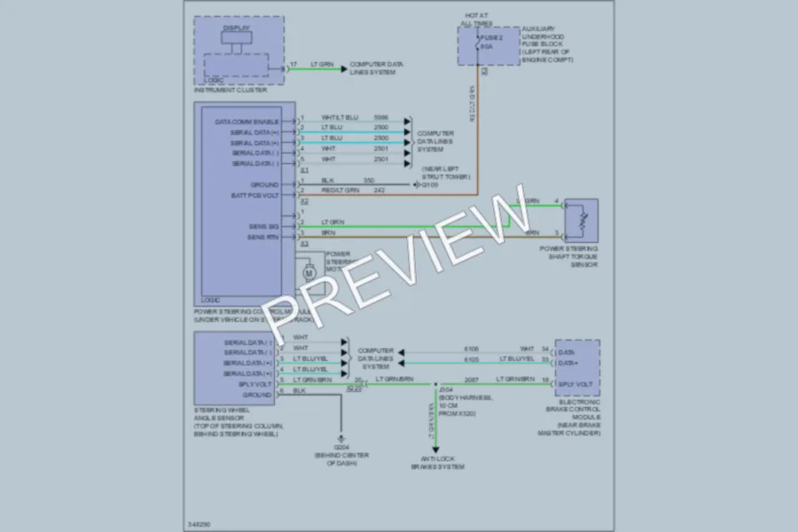 2012 Chevrolet Volt Electronic Power Steering wiring diagram preview