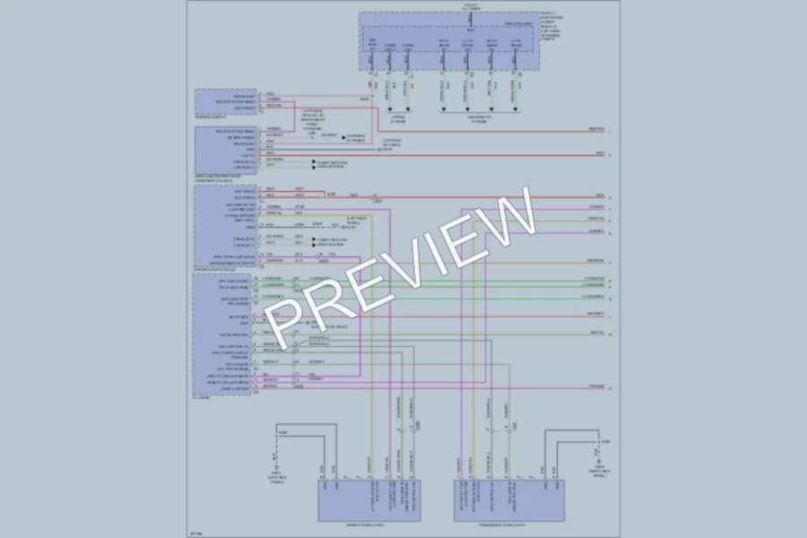 2012 Chrysler 200 Power Door Locks wiring diagram preview