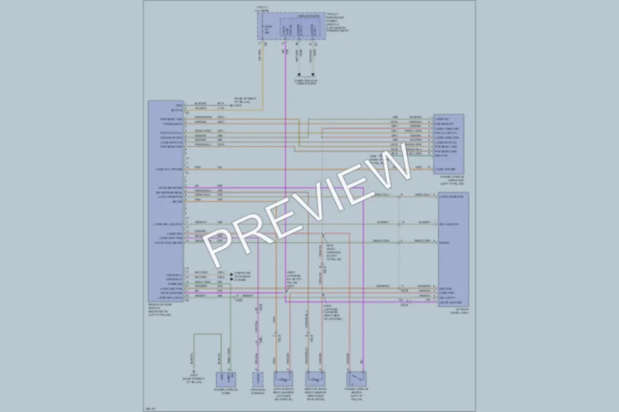 2012 Chrysler TownCountry Trunk Tailgate Fuel Door wiring diagram preview
