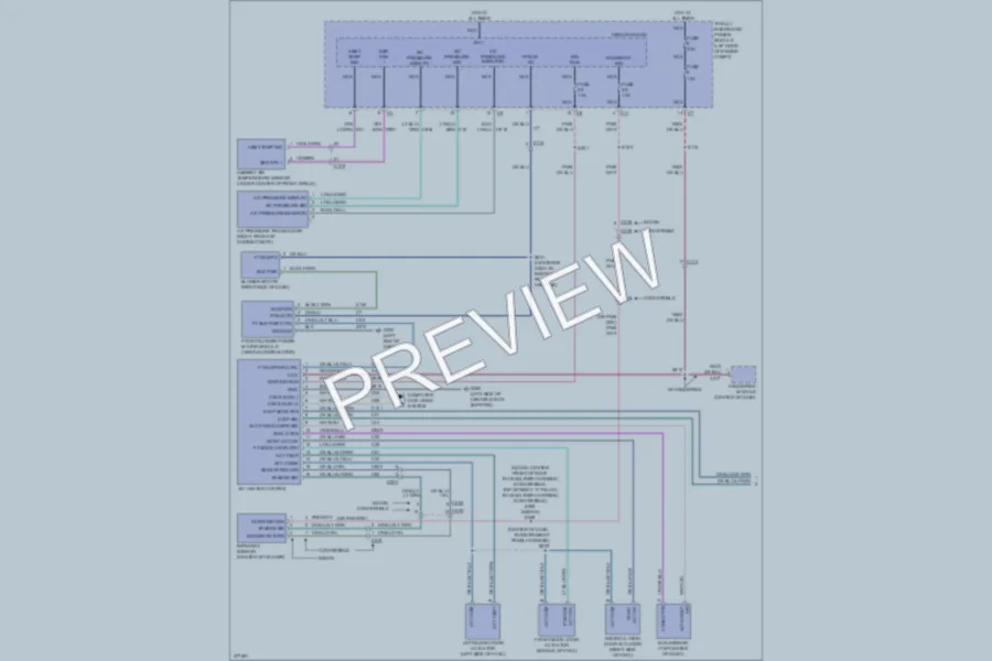 2012 Dodge Avenger Air Conditioning wiring diagram preview