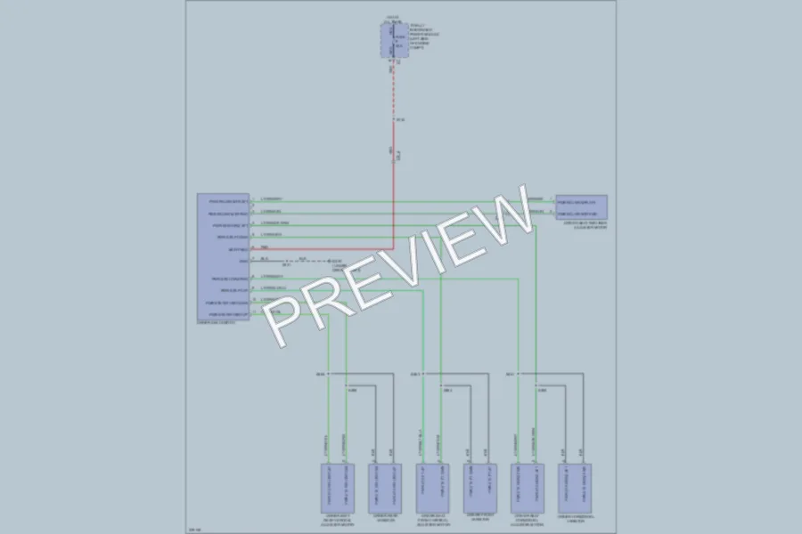 2012 Dodge Avenger Power Seats wiring diagram preview