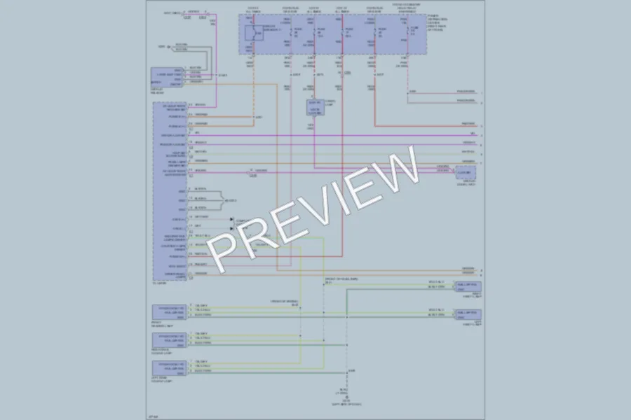 2012 Dodge Challenger Interior Lights wiring diagram preview