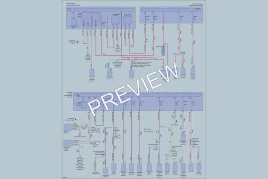 2012 Dodge Charger Power Distribution wiring diagram preview