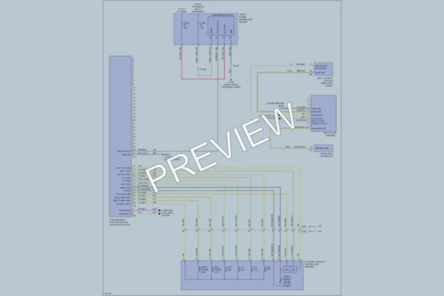 2012 Dodge Charger Transmission wiring diagram preview