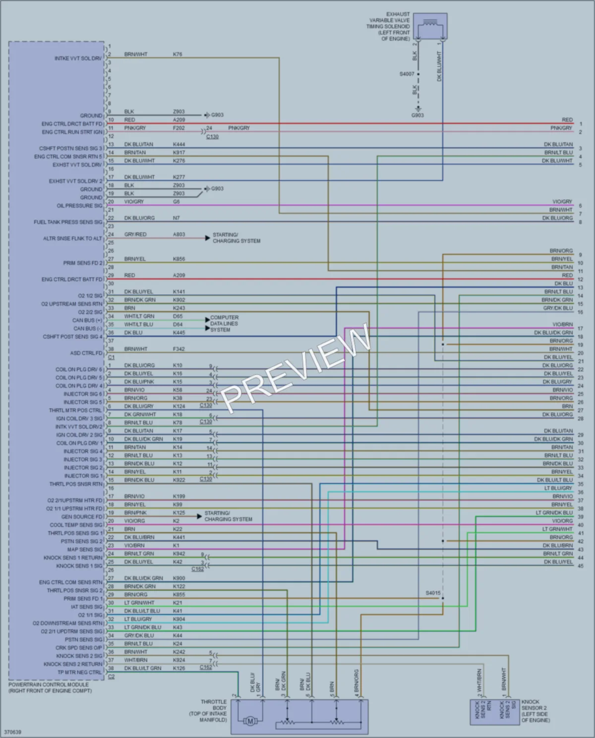 2012 Dodge Durango Engine Performance wiring diagram preview