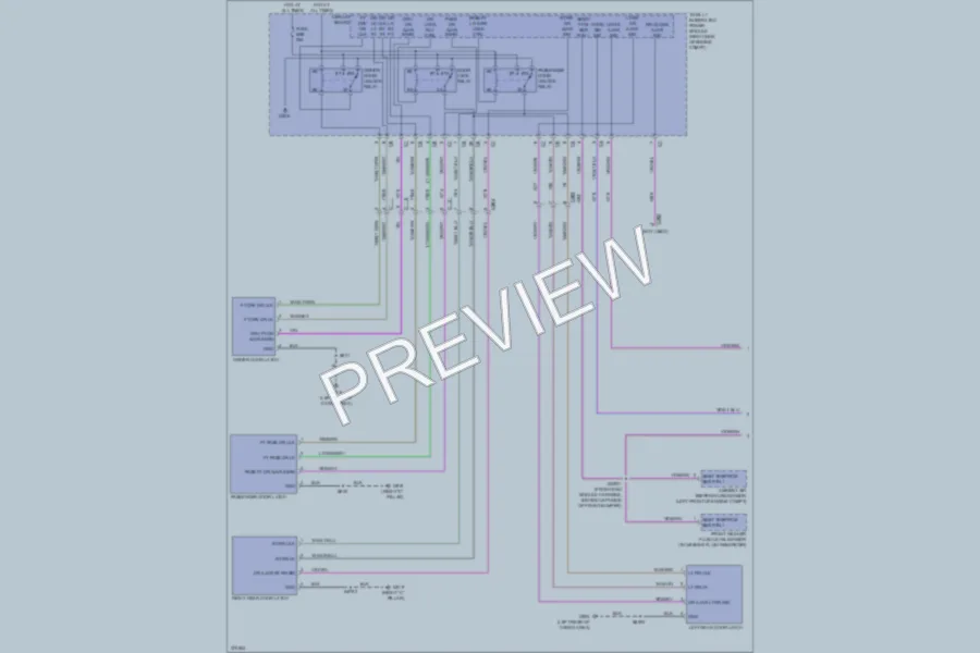 2012 Dodge Durango Power Door Locks wiring diagram preview
