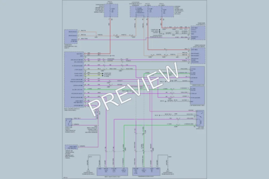 2012 Dodge Journey Power Door Locks wiring diagram preview