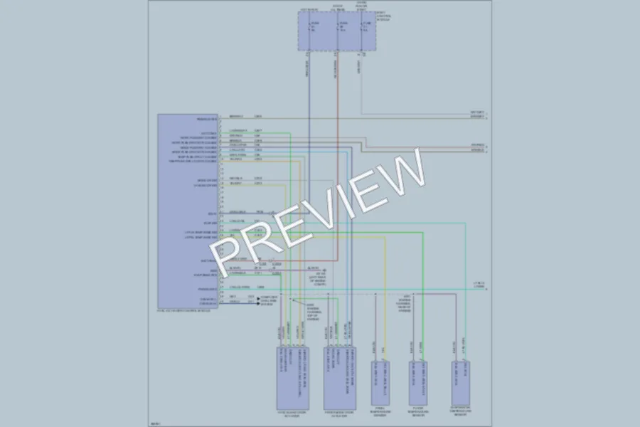 2012 Fiat 500 Air Conditioning wiring diagram preview