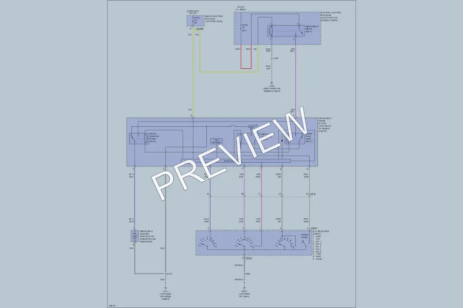 2012 Ford E150 Wiper Washer wiring diagram preview