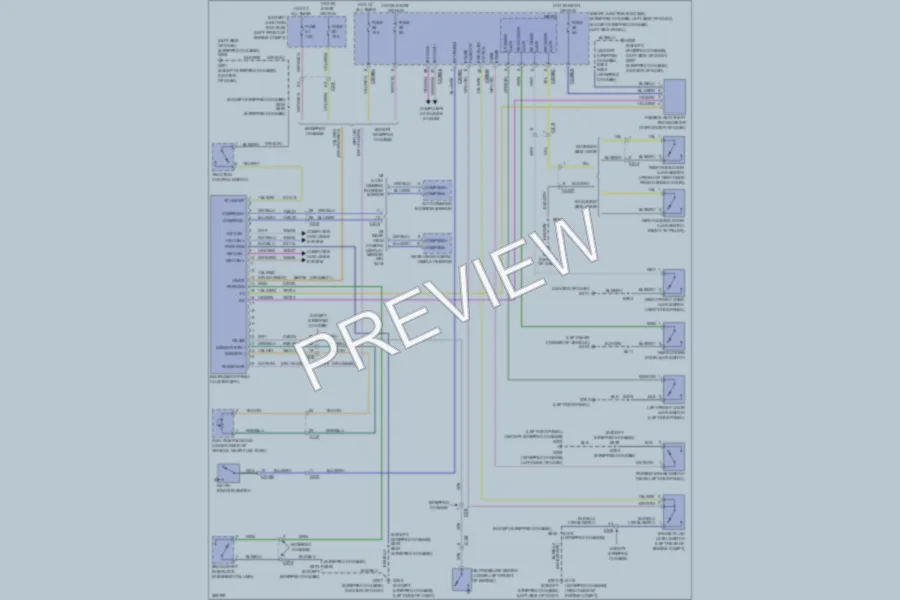 2012 Ford E250 Instrument Cluster wiring diagram preview