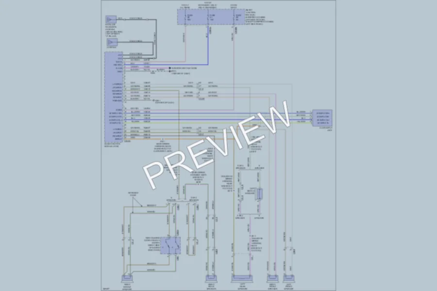 2012 Ford E350 Super Duty Radio wiring diagram preview