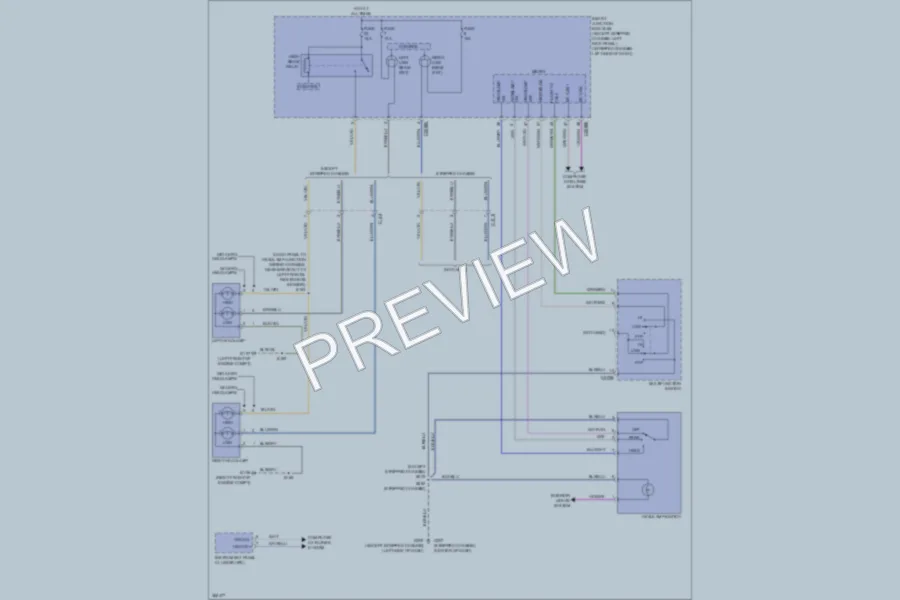 2012 Ford E150 Headlights wiring diagram preview