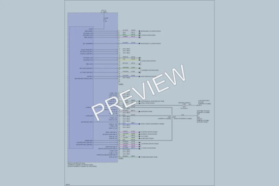 2012 Ford E250 Body Control Modules wiring diagram preview