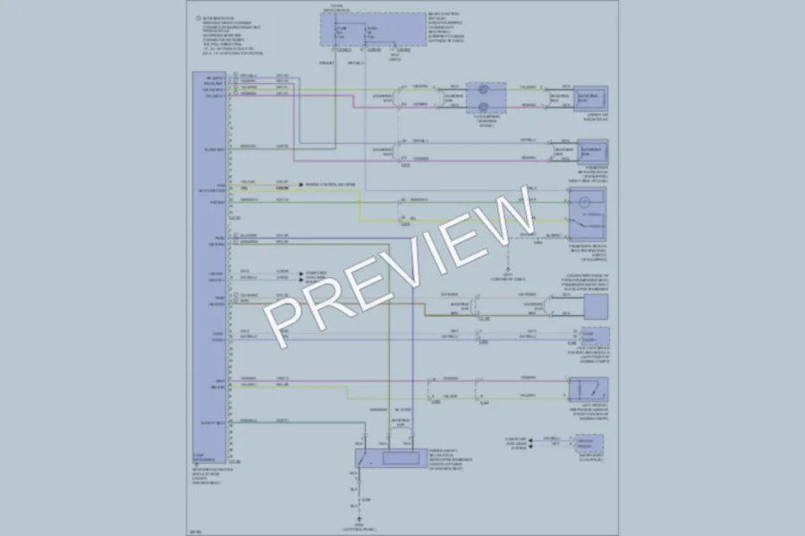 2012 Ford E150 Supplemental Restraints wiring diagram preview
