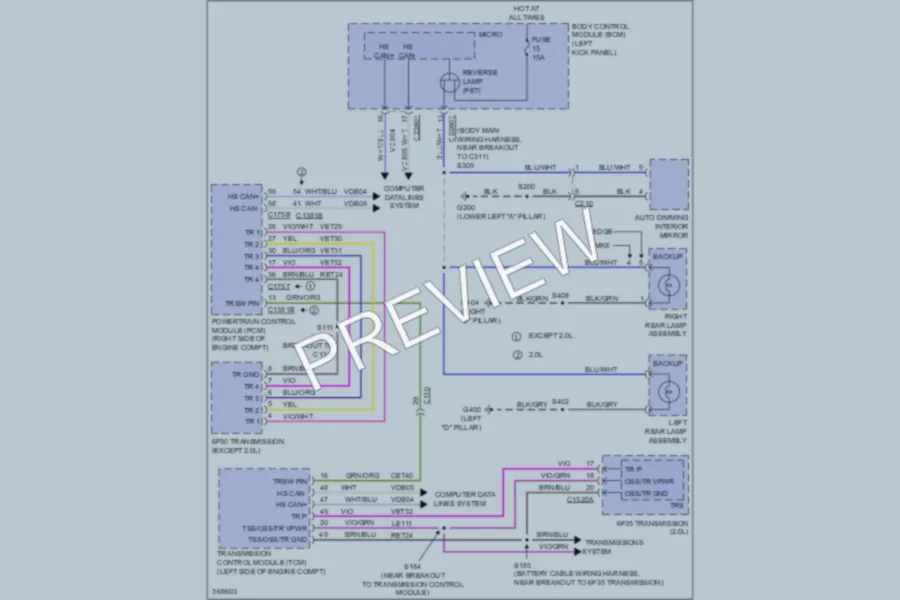 2012 Ford Edge Exterior Lights wiring diagram preview