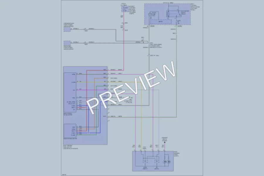 2012 Ford Edge Power Top Sunroof wiring diagram preview