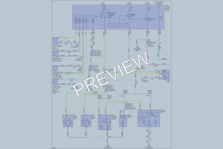 2012 Ford Escape Interior Lights wiring diagram preview