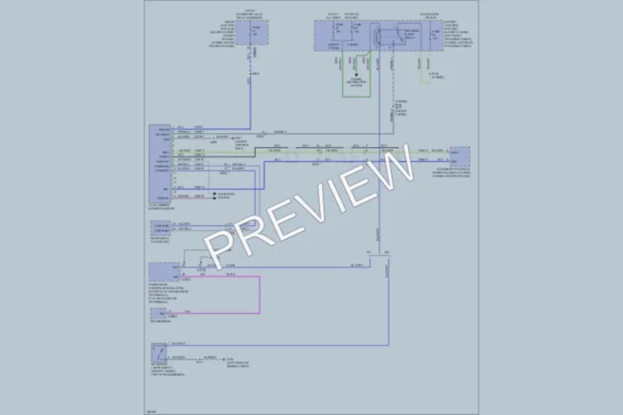 2012 Ford Escape Power Mirrors wiring diagram preview