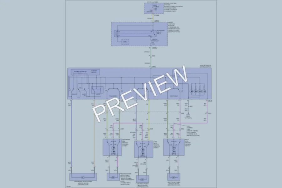 2012 Ford Escape Power Windows wiring diagram preview