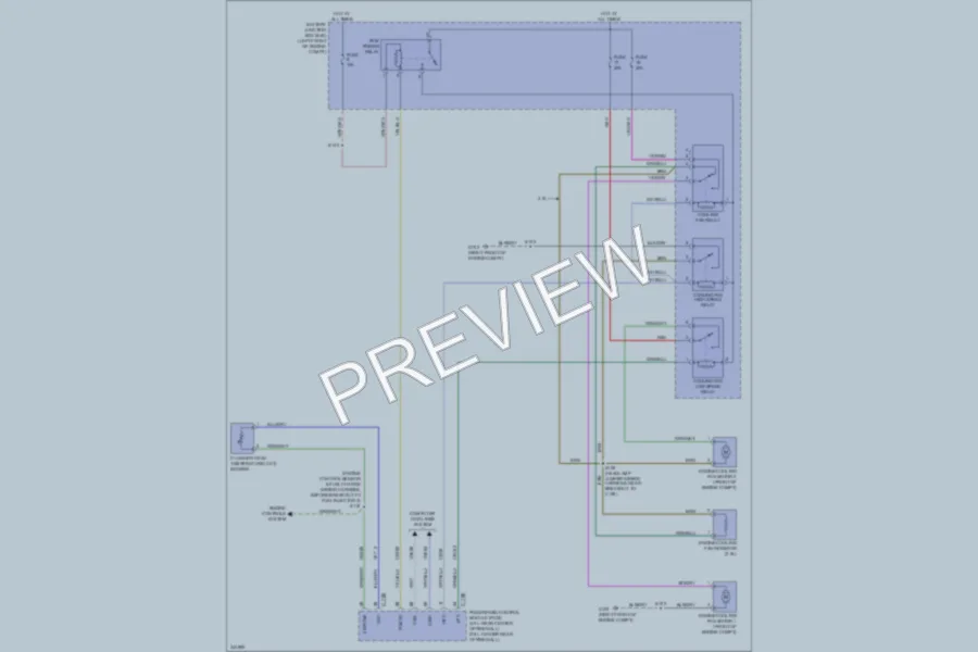 2012 Ford EscapeHybrid Cooling Fan wiring diagram preview