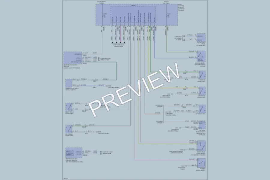 2012 Ford Explorer Warning Systems wiring diagram preview