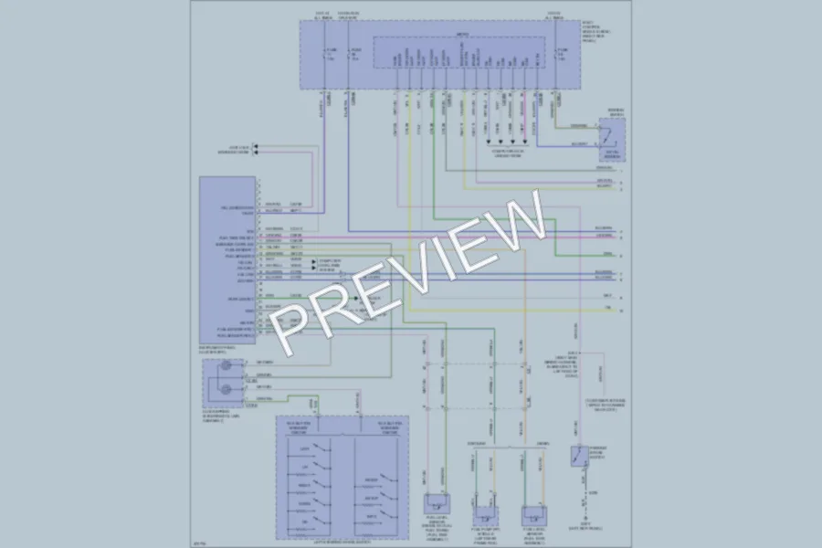 2012 Ford F350 Super Duty Instrument Cluster wiring diagram preview