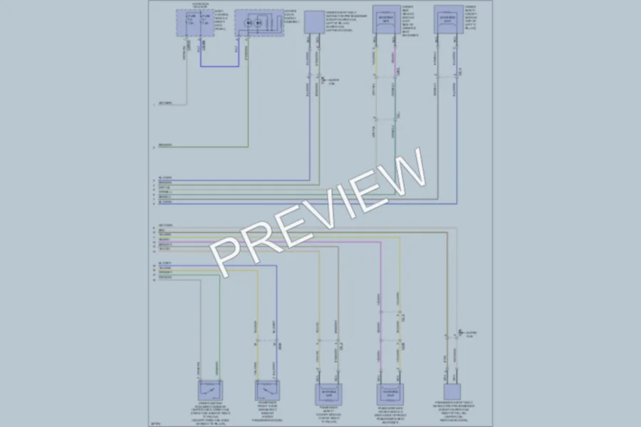 2012 Ford F350 Super Duty Supplemental Restraints wiring diagram preview