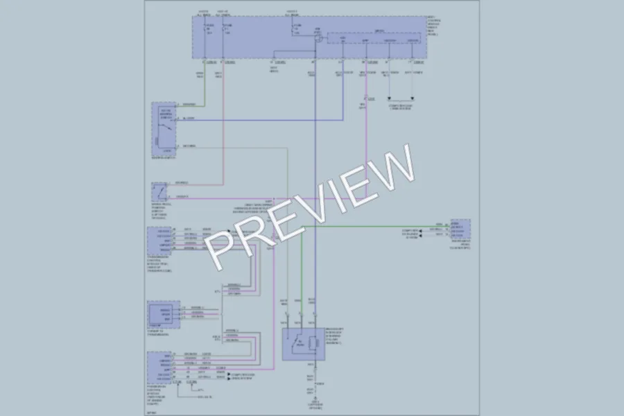 2012 Ford F350 Super Duty Shift Interlock wiring diagram preview