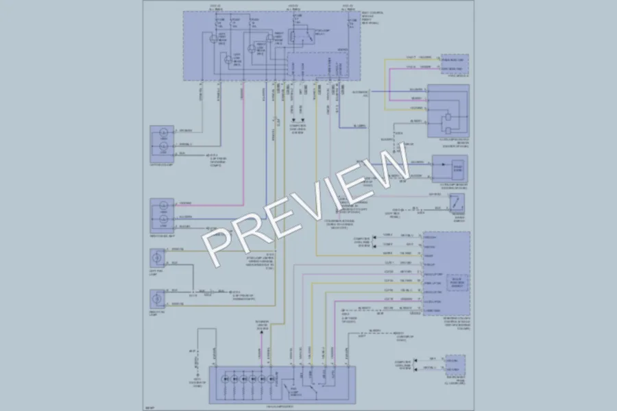 2012 Ford F350 Super Duty Headlights wiring diagram preview