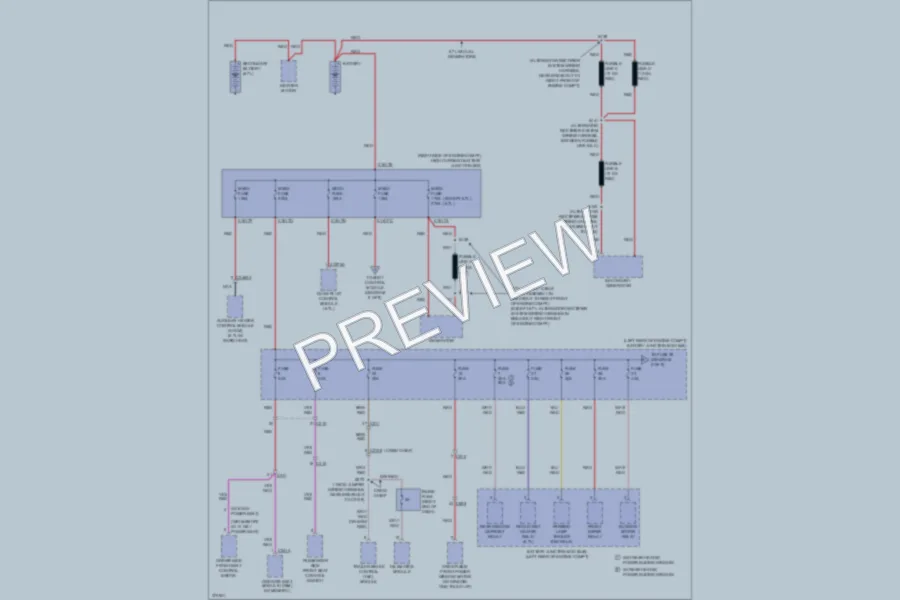 2012 Ford F350 Super Duty Power Distribution wiring diagram preview