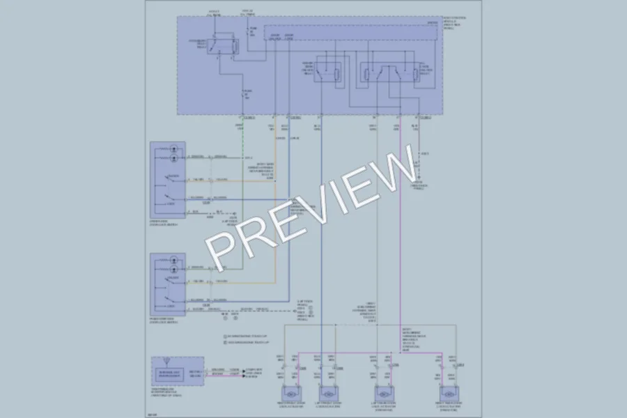2012 Ford F350 Super Duty Power Door Locks wiring diagram preview