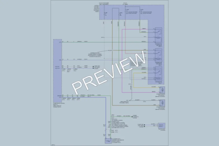 2012 Ford F150 Cooling Fan wiring diagram preview