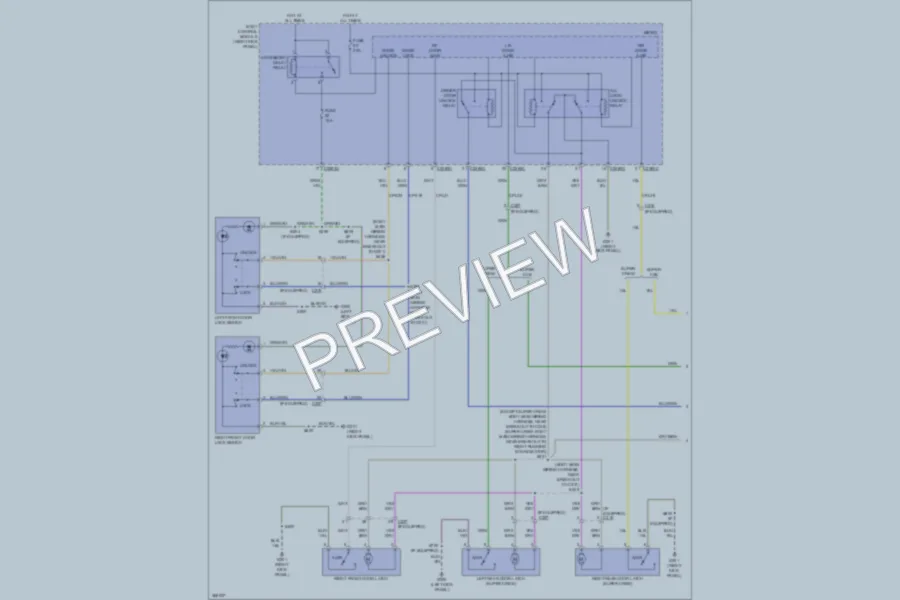 2012 Ford F150 Power Door Locks wiring diagram preview