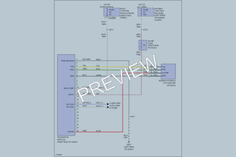 2012 Ford F250 Super Duty Navigation wiring diagram preview
