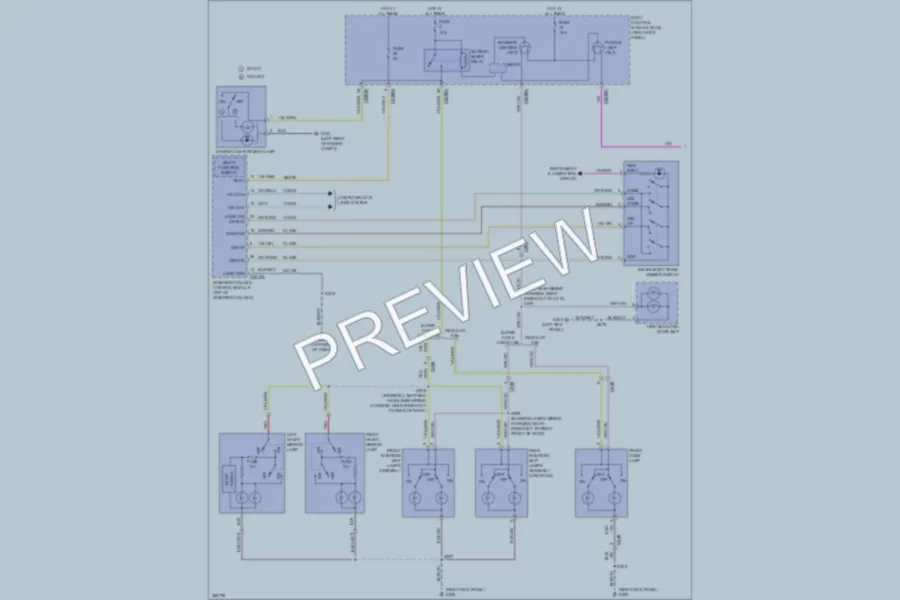 2012 Ford F350 Super Duty Interior Lights wiring diagram preview