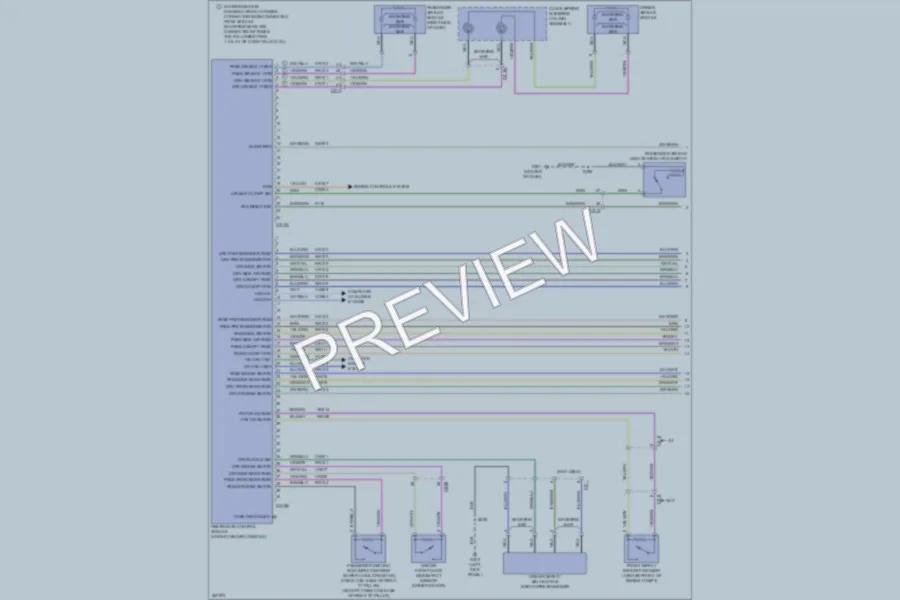 2012 Ford F450ChsCab Supplemental Restraints wiring diagram preview