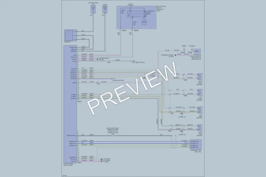 2012 Ford F350 Super Duty Radio wiring diagram preview