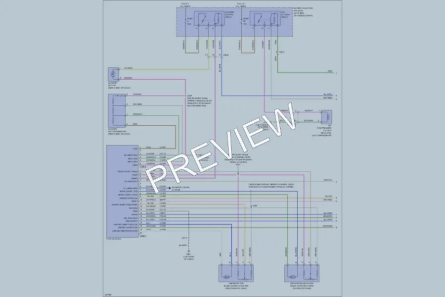 2012 Ford Fiesta Air Conditioning wiring diagram preview