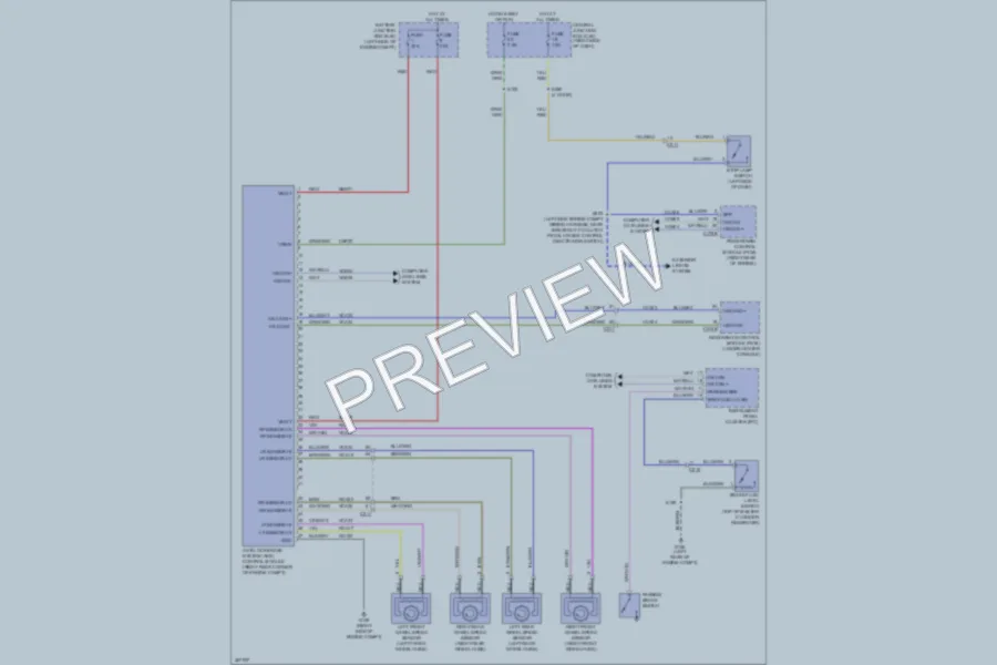 2012 Ford Fiesta Anti Lock Brakes wiring diagram preview
