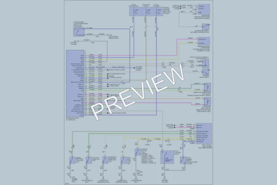 2012 Ford Fiesta Instrument Cluster wiring diagram preview
