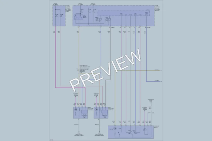 2012 Ford Flex Headlights wiring diagram preview