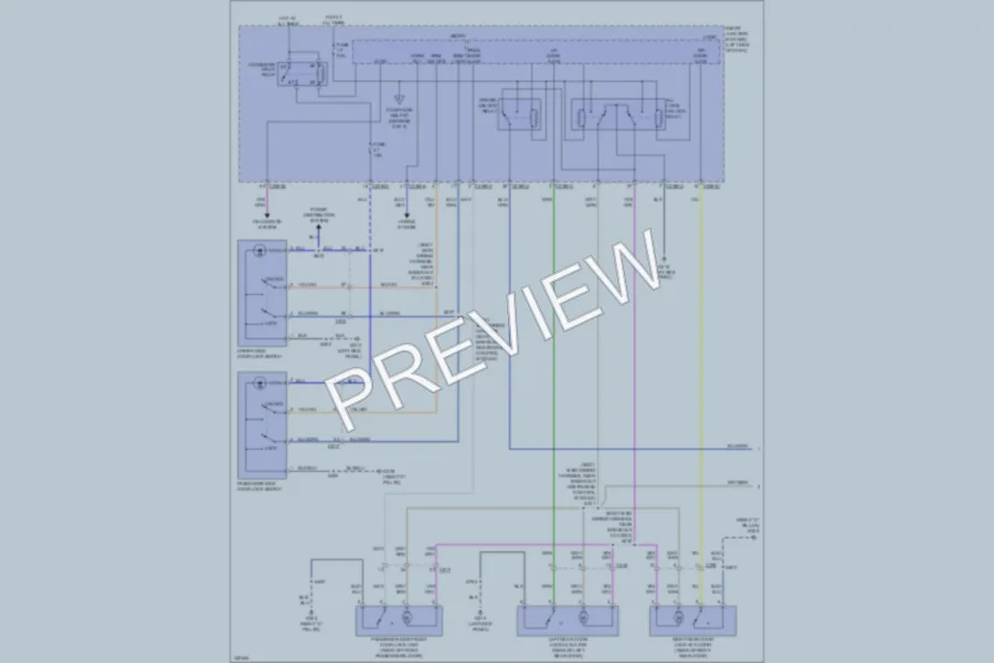 2012 Ford Flex Power Door Locks wiring diagram preview