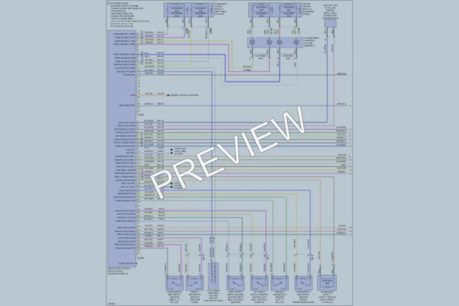 2012 Ford Flex Supplemental Restraints wiring diagram preview